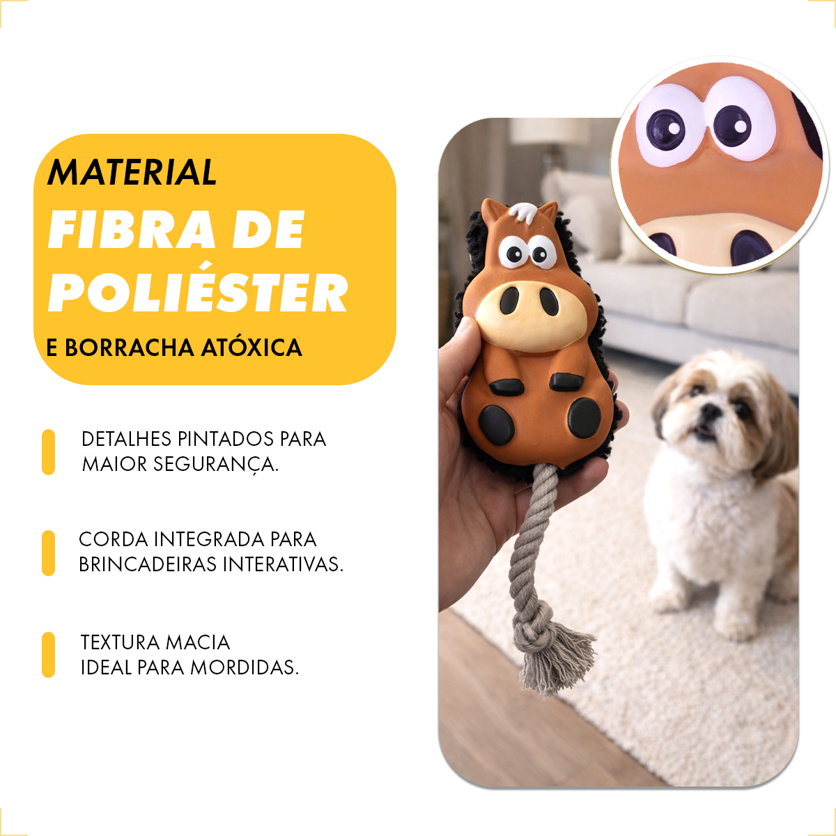 Brinquedo Interativo Corda  - CAVALO — foto 7