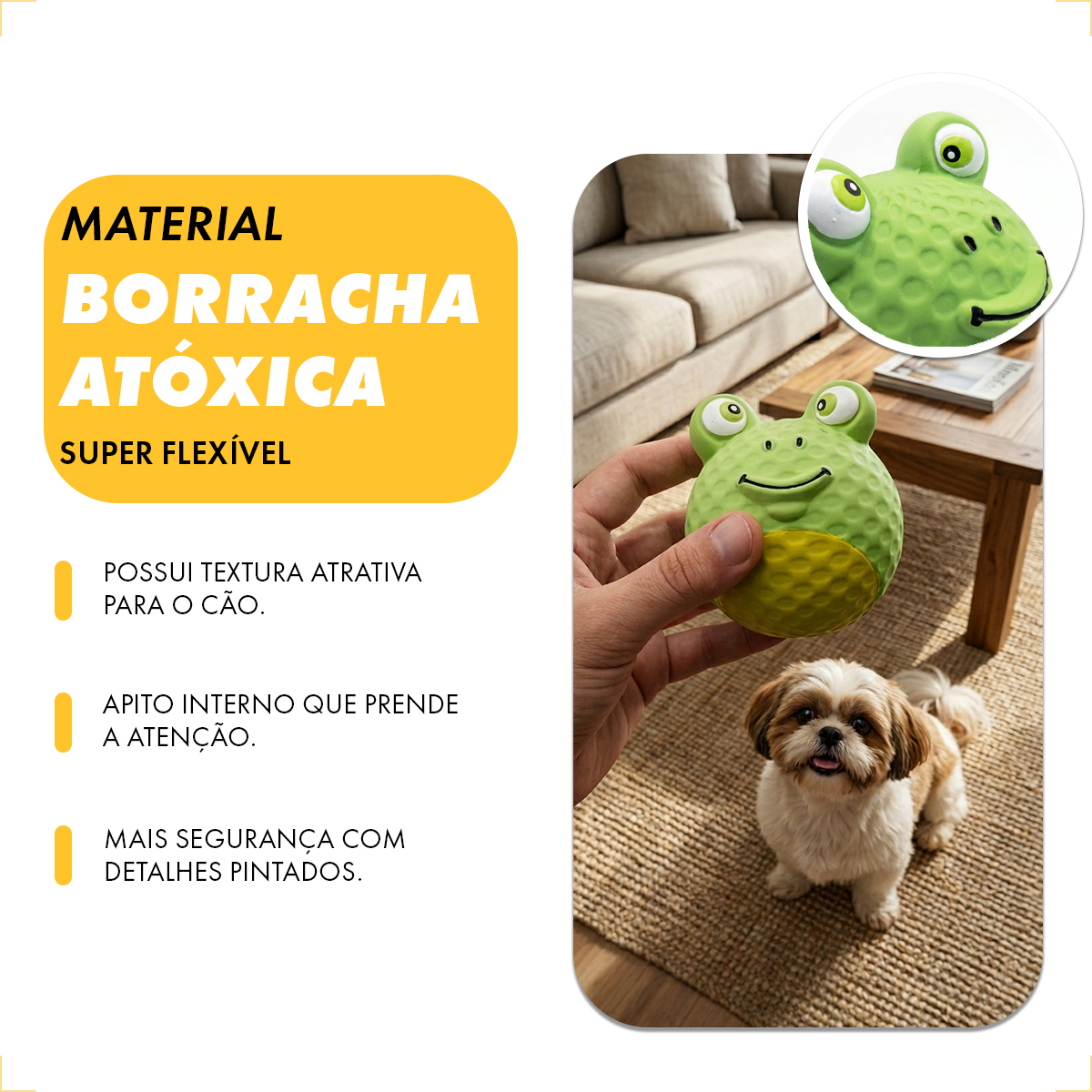 Brinquedo Látex Bola Animais Pet Cães AFP - SAPO — foto 6