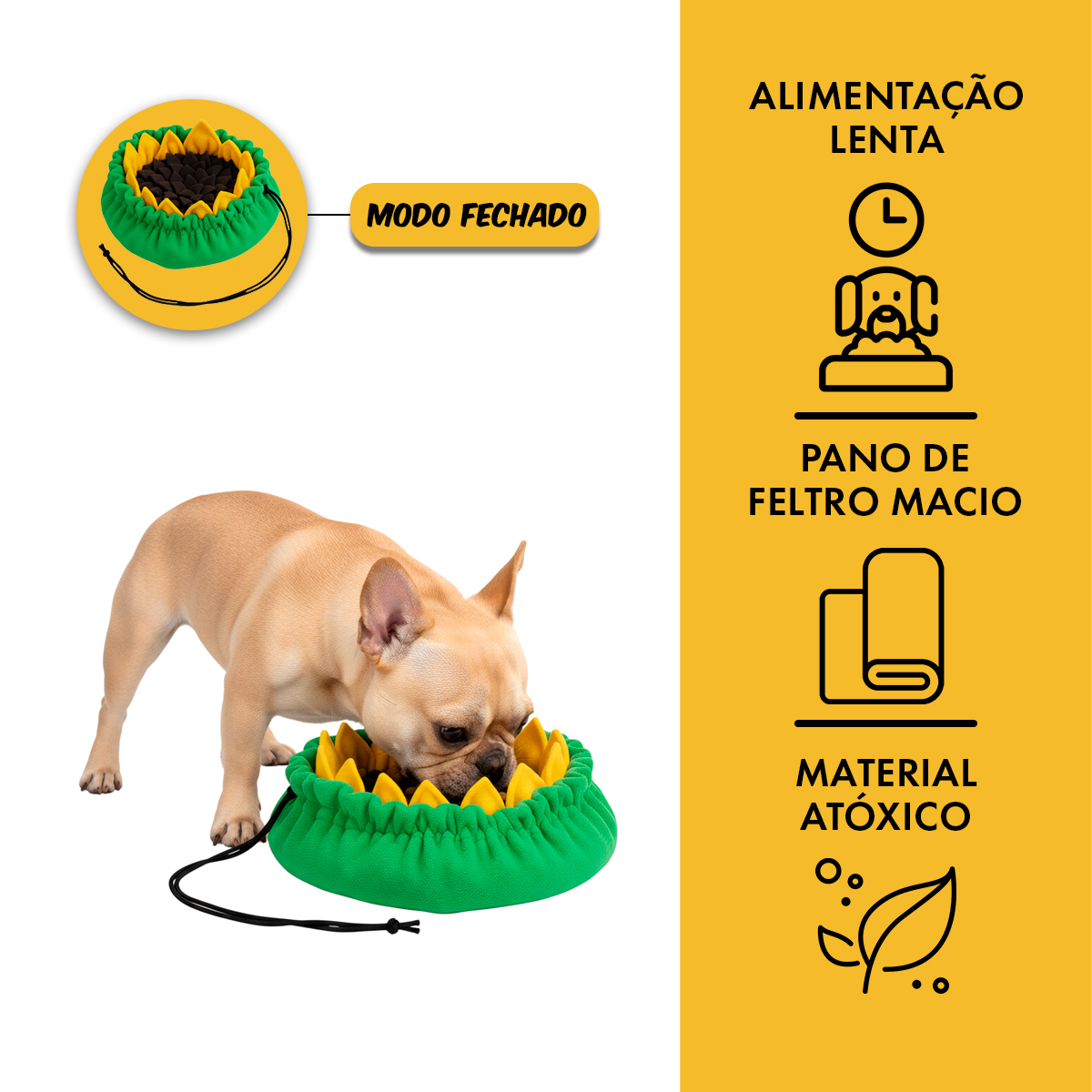Tapete Interativo Pet Enriquecimento Ambiental GIRASSOL — foto 4