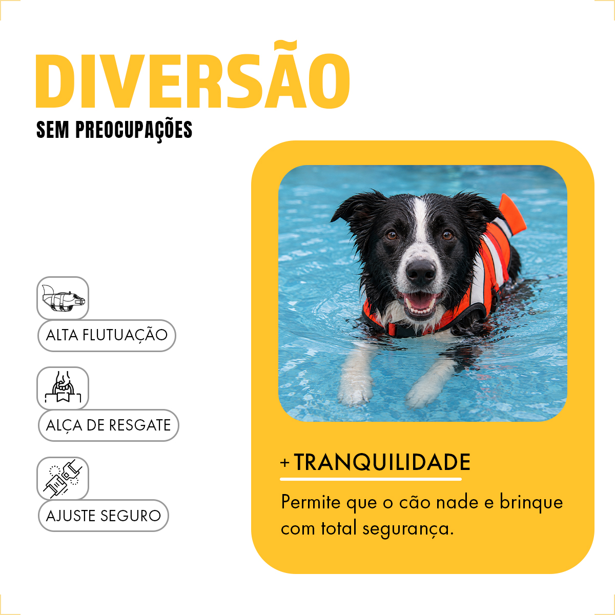 COLETE SALVA VIDAS  (PP) CACHORRO - Nemo — foto 5