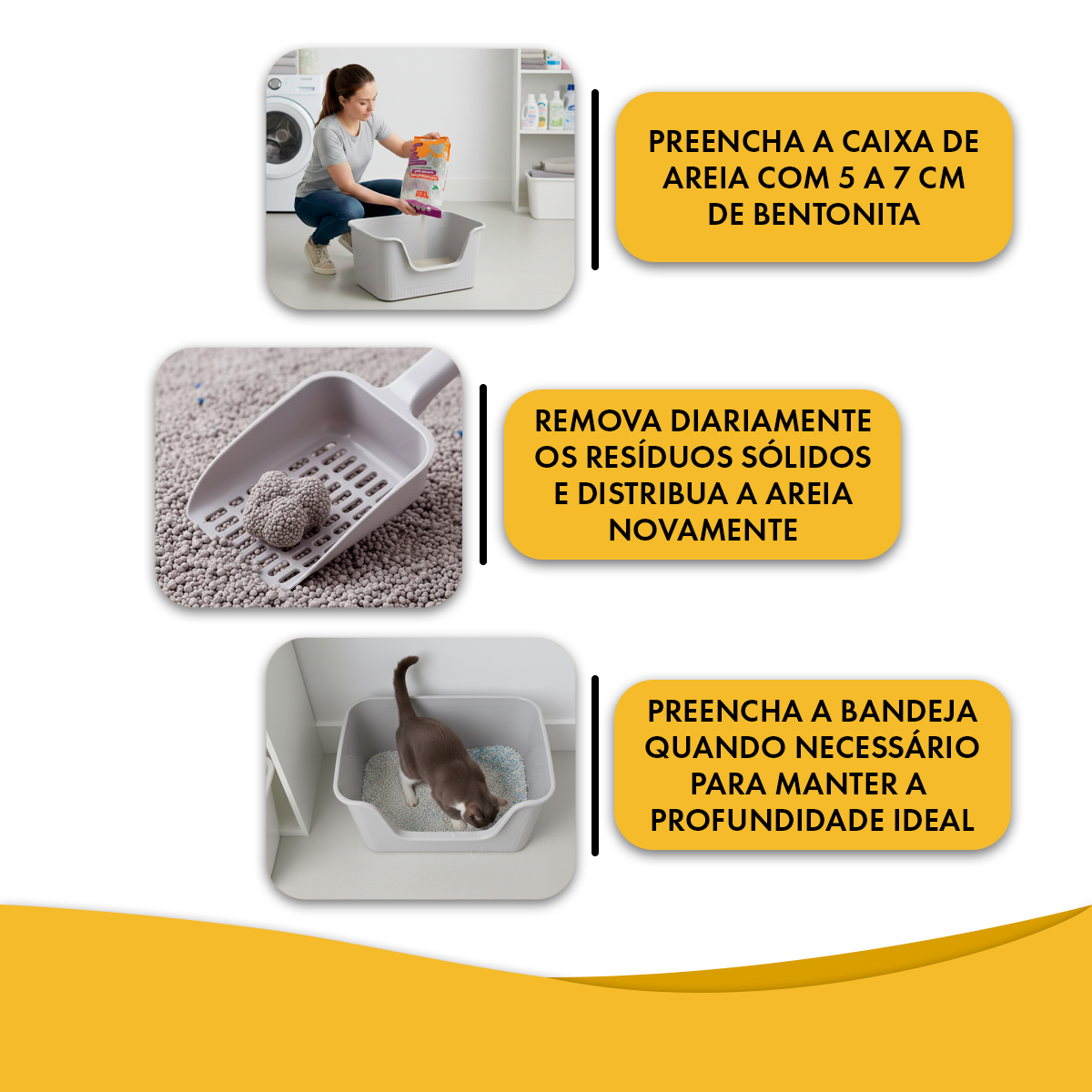 Bentonita Areia Sanitária Gatos 4kg Biodegradável P3T  - Lavanda — foto 6