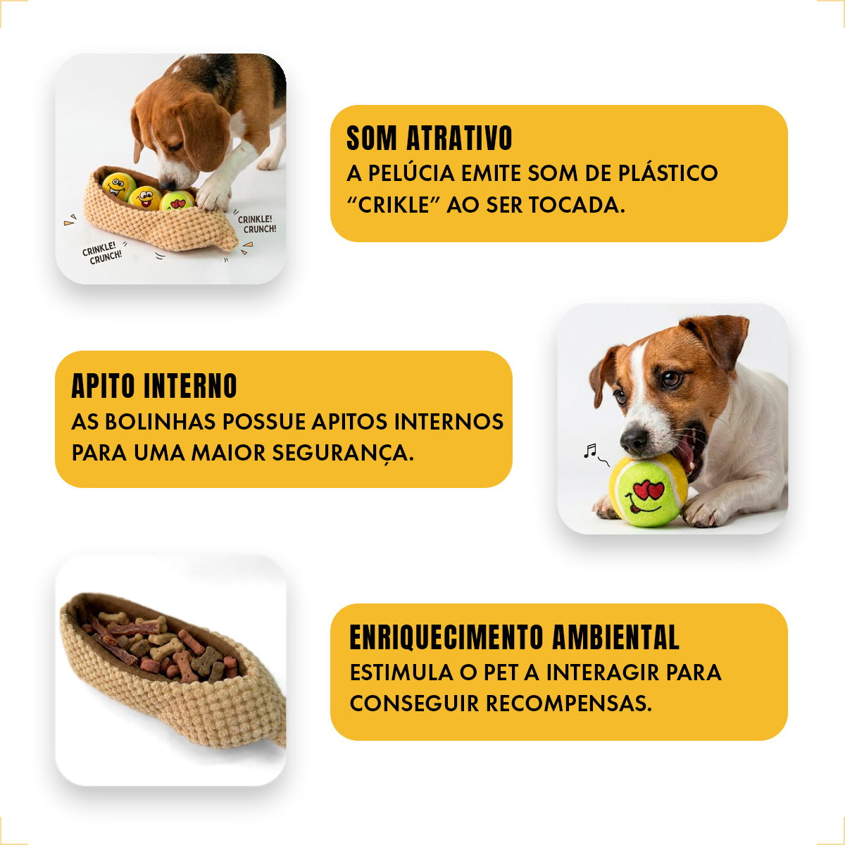 3 Bolas de Tênnis Pet com Dispenser/Comedouro Portátil - Amendoim AFP — foto 4