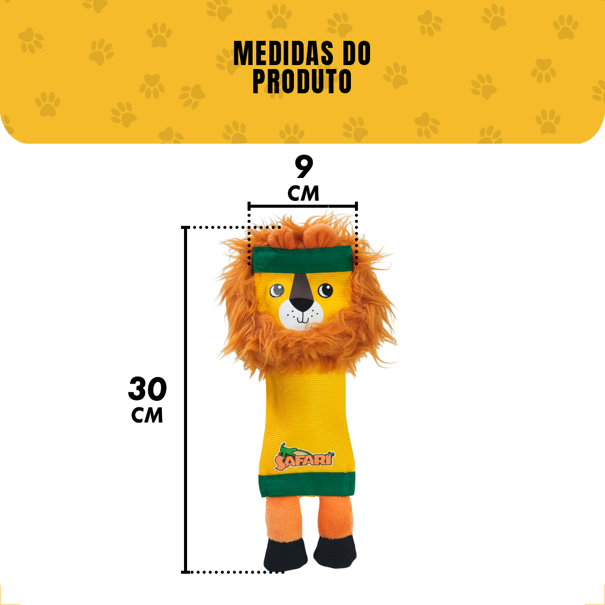 Brinquedo De Lona Extra Resistente Mordedor Para Cães AFP - LEÂO — foto 4