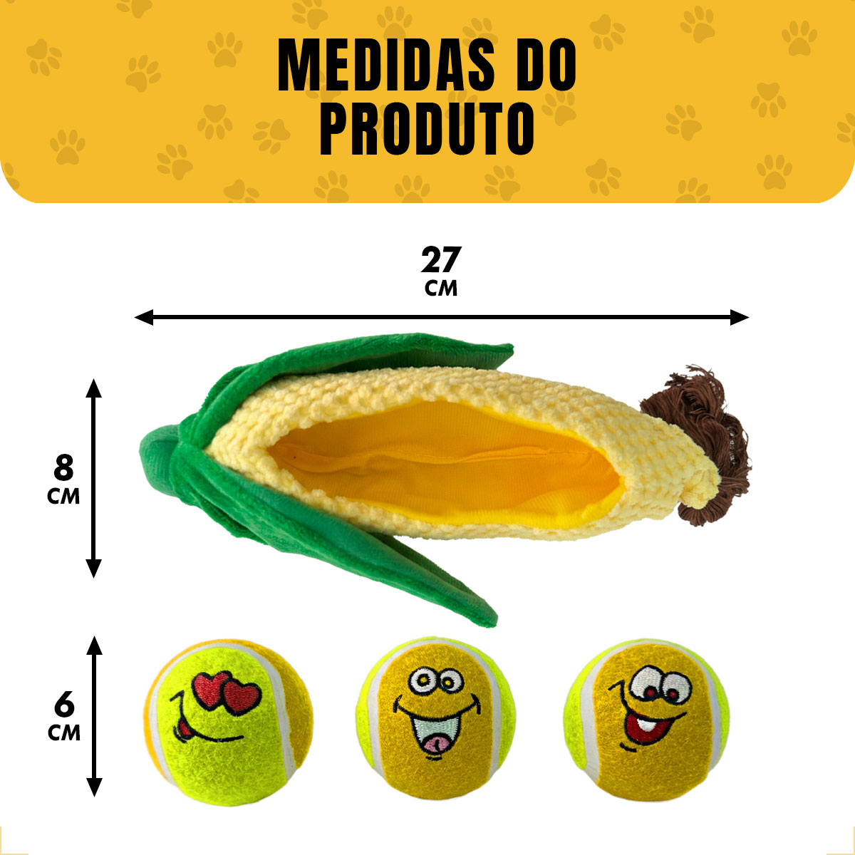 3 Bolas de Tênnis Pet com Dispenser/Comedouro Portátil - Milho AFP — foto 2