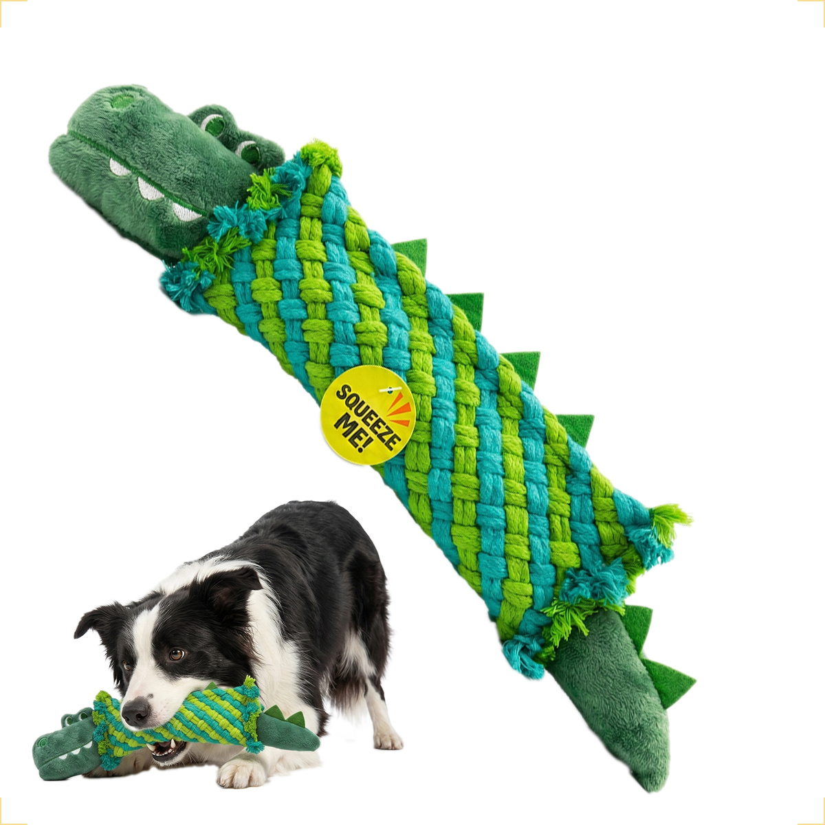 Brinquedo De Corda Mordedor Para Cães FOFOS - Crocodilo — foto 3
