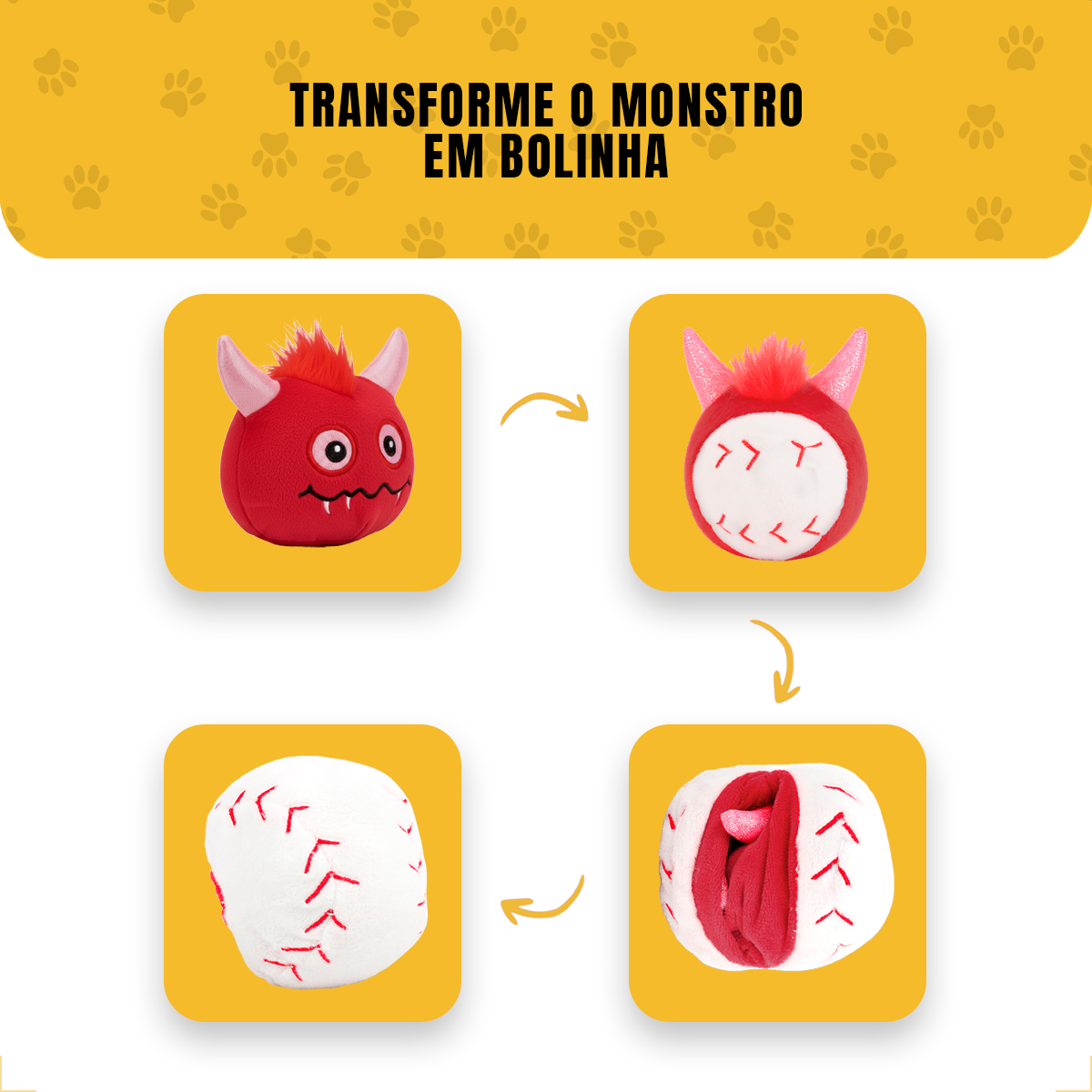 Brinquedo Pet 2em1 Pelúcia e Bola AFP - BEISEBOL — foto 5