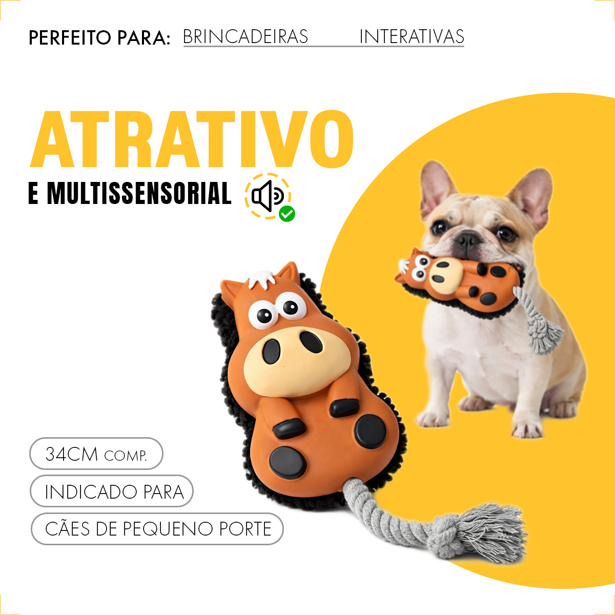 Brinquedo Interativo Corda  - CAVALO — foto 4