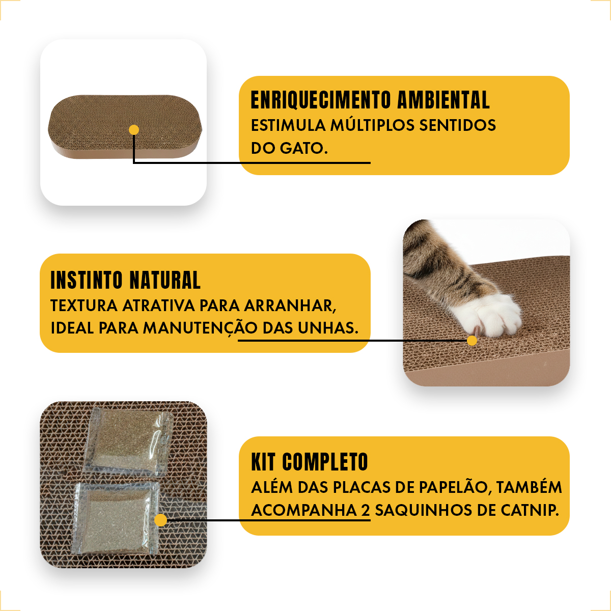 Placa de Papelão para Arranhador de gato com Catnip — foto 7