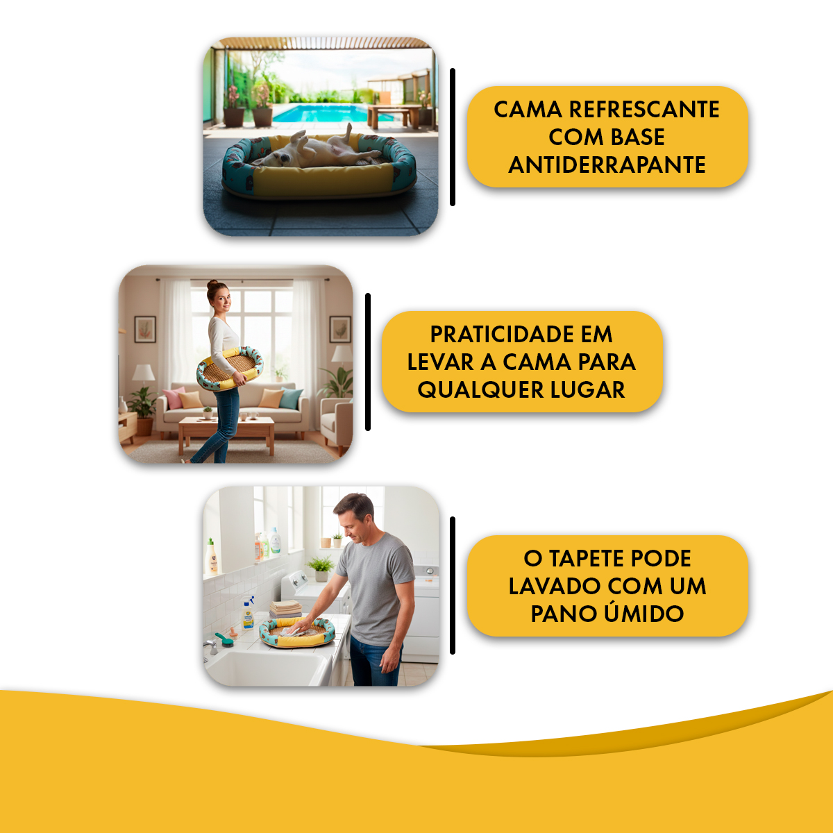 Tapete Oval Refrescante Cães e Gatos M 50 cm até 3kg — foto 2