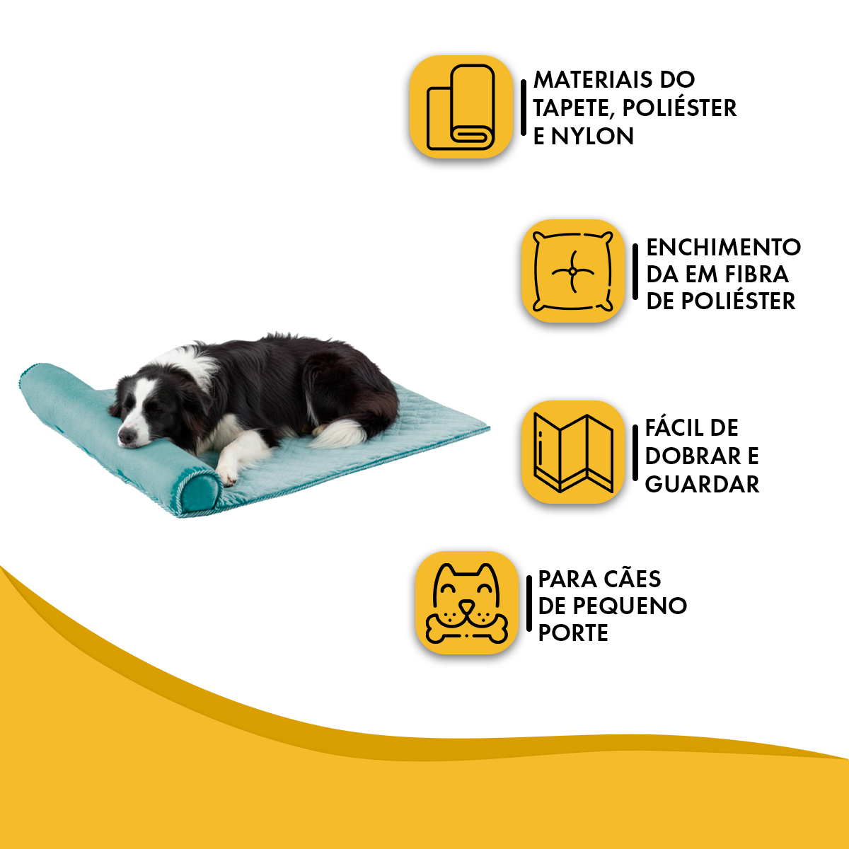 Cama Tapete Colchonete Refrescante Cães Gatos Grande  - Azul — foto 5