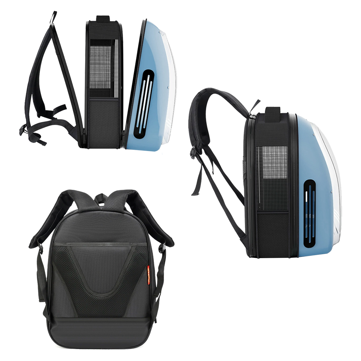 Mochila Pet Panorâmica Visor  Pet até 5 kg - Azul — foto 8