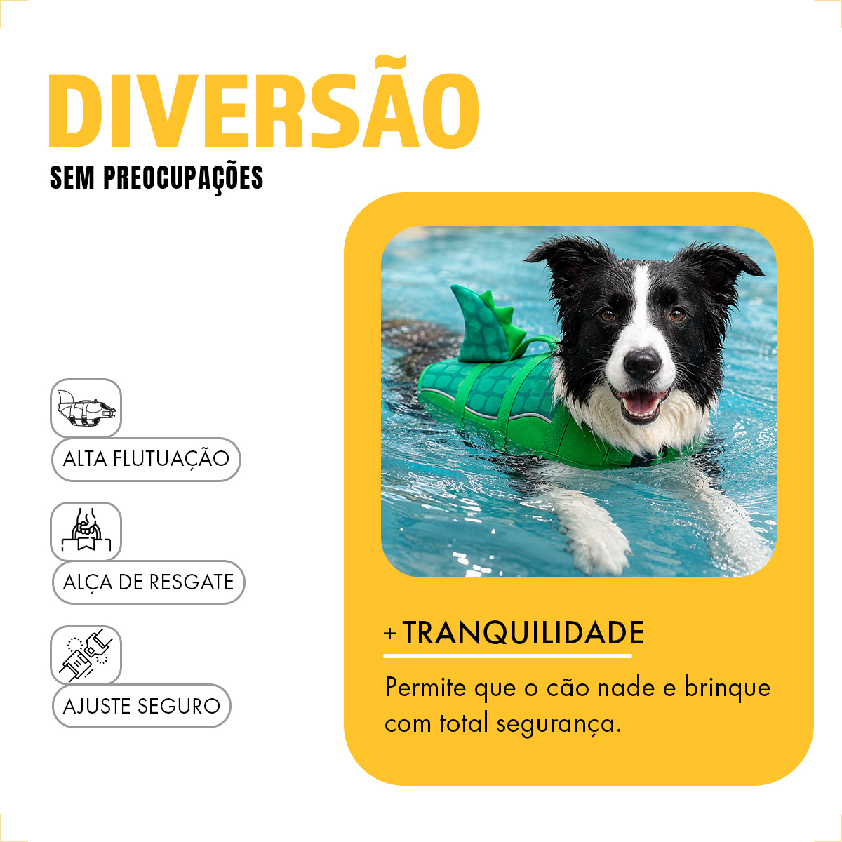 COLETE SALVA VIDAS  (PP) CACHORRO - Dinossauro — foto 5