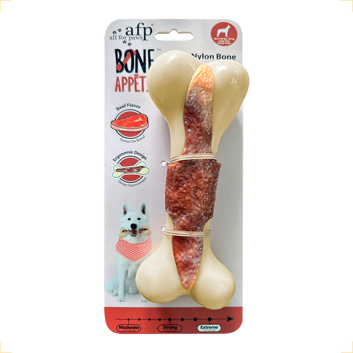 Osso Pet Cães Médios e Grandes até 23 kg Sabor e Cheiro Bacon