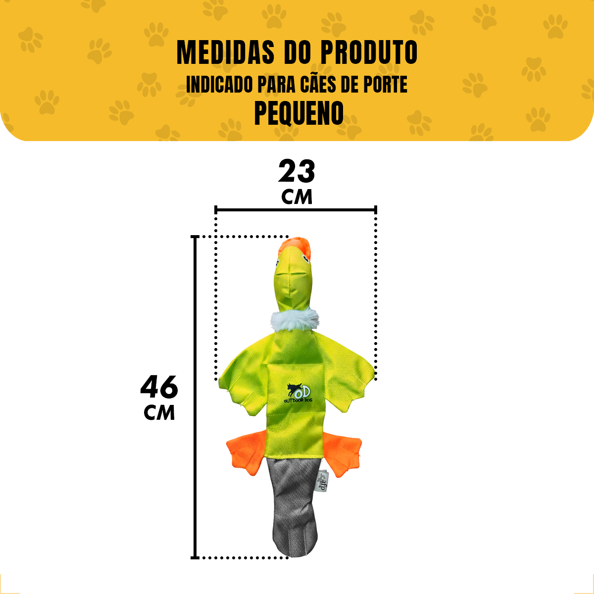 Brinquedo Pet Pato de Lona Extra Resistente AFP — foto 4