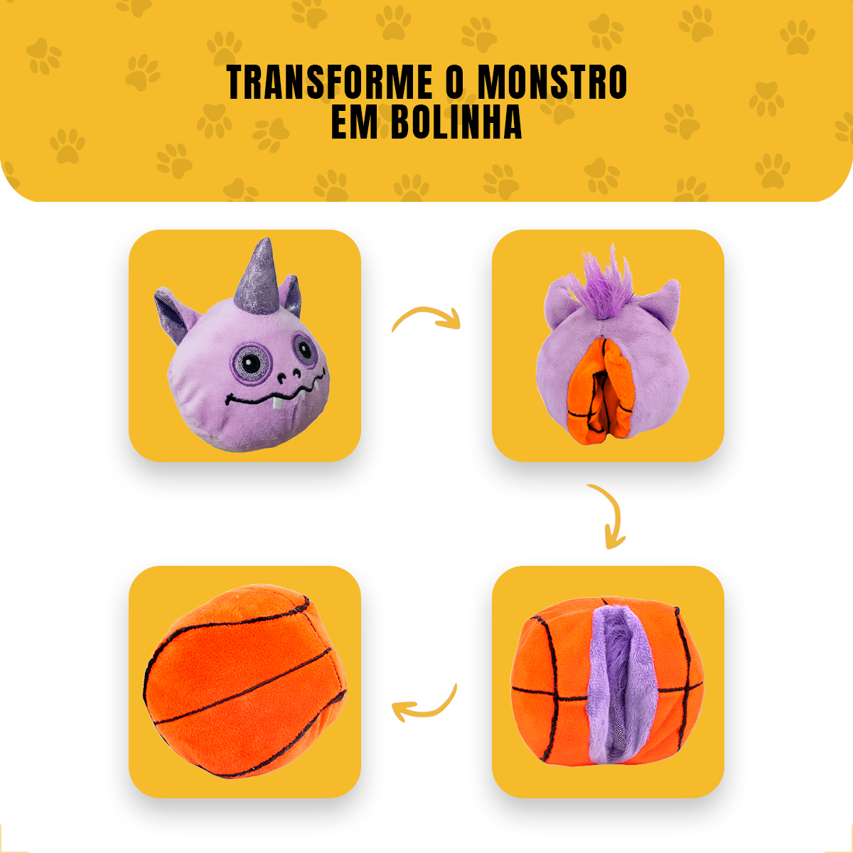 Brinquedo Pet 2em1 Pelúcia e Bola AFP - BASQUETE — foto 4