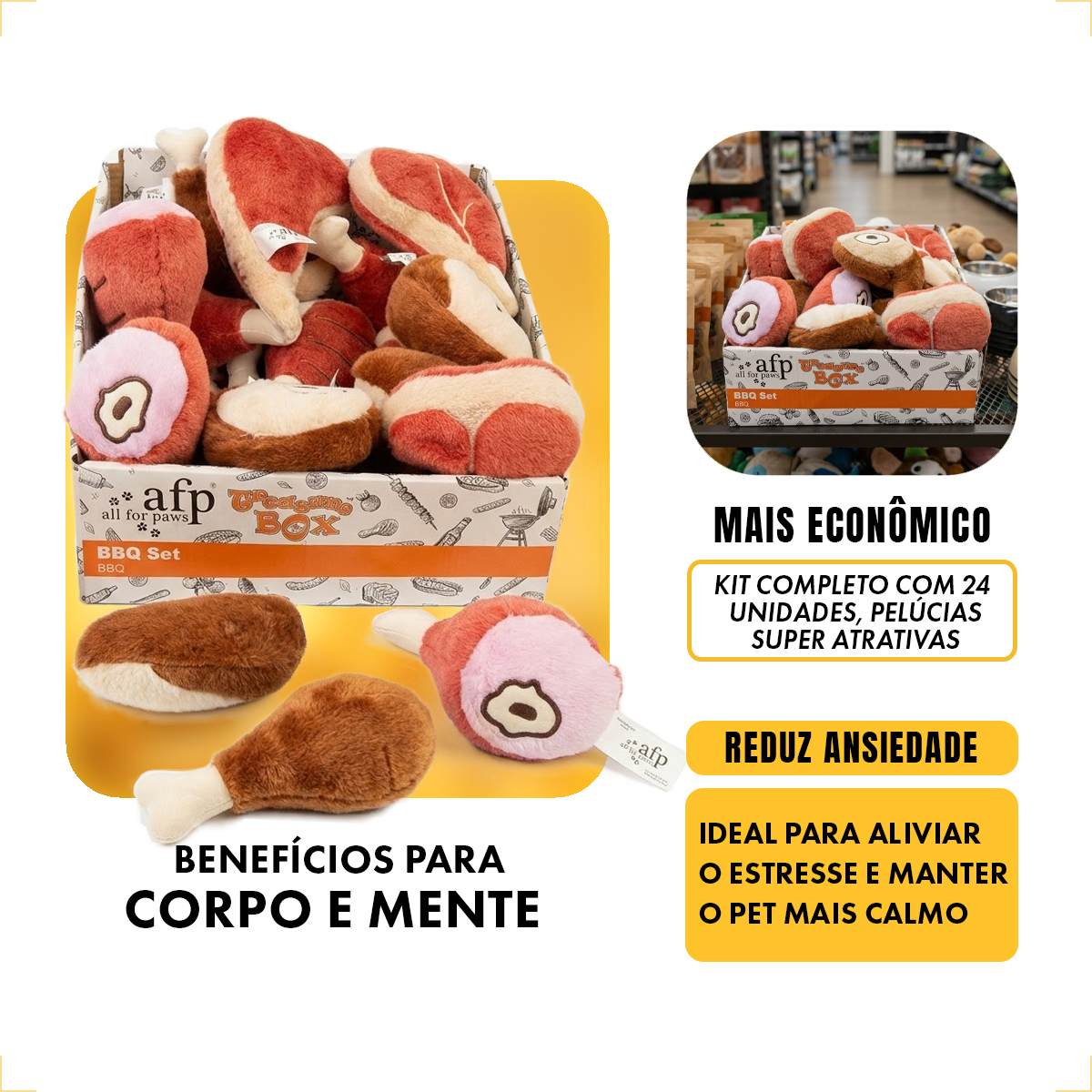 Expositor de Pélucias Churrasco 24 Peças — foto 5