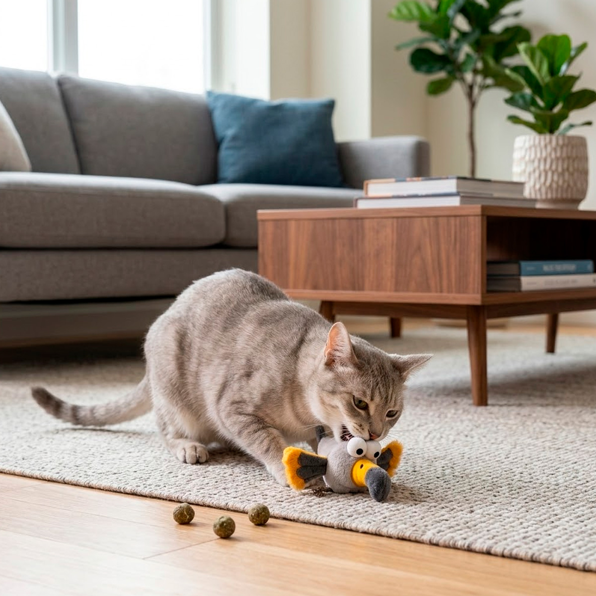 Brinquedo Interativo Som Bolinhas Catnip Aves/Passáros Gatos FOFOS - Águia — foto 8