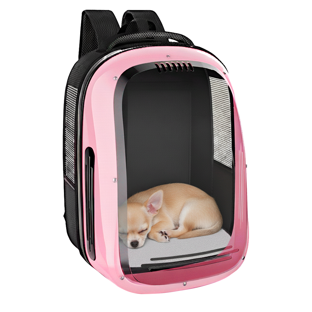 Mochila Pet Panorâmica Visor  Pet até 5 kg - Rosa — foto 8