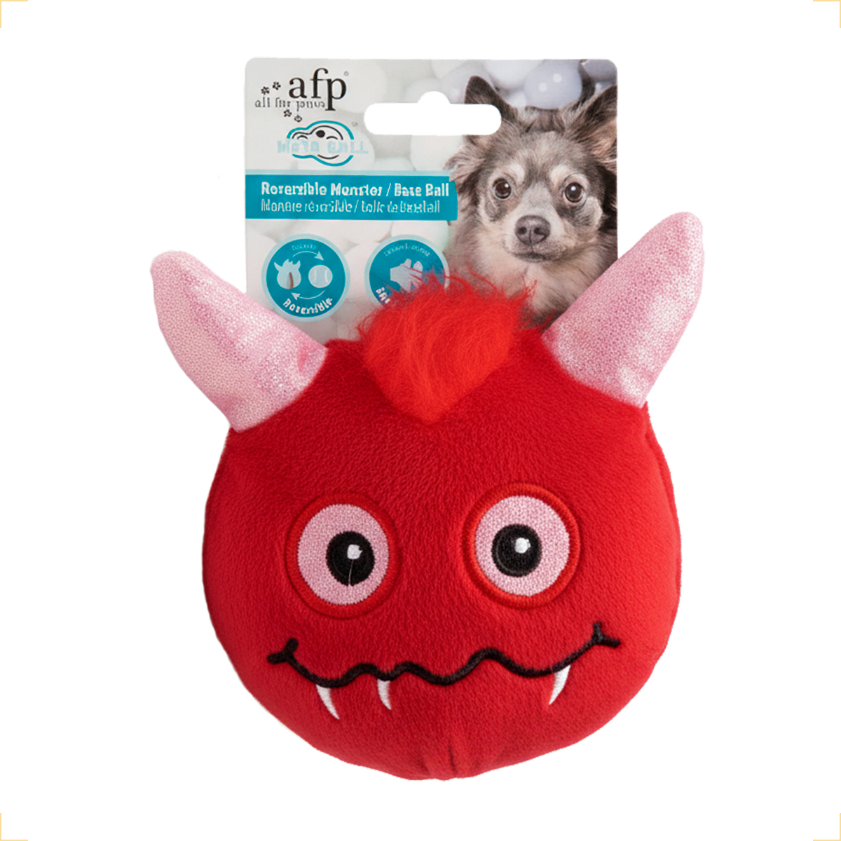 Brinquedo Pet 2em1 Pelúcia e Bola AFP - BEISEBOL