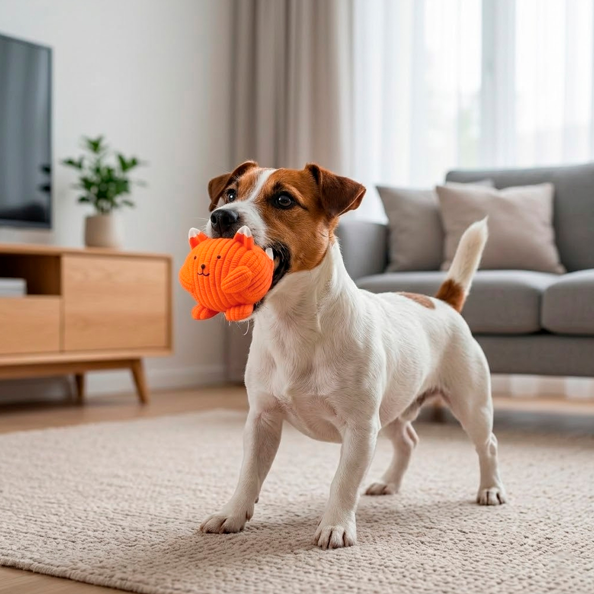 Brinquedo Látex Bola Animais Pet Cães FOFOS - Raposa — foto 7