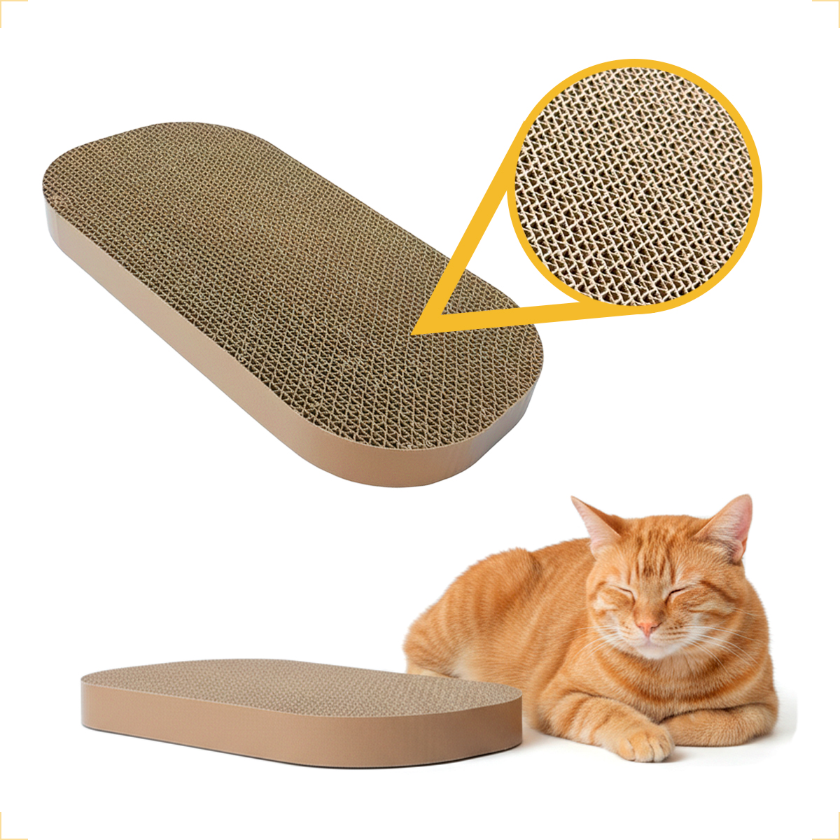 Placa de Papelão para Arranhador de gato com Catnip — foto 5