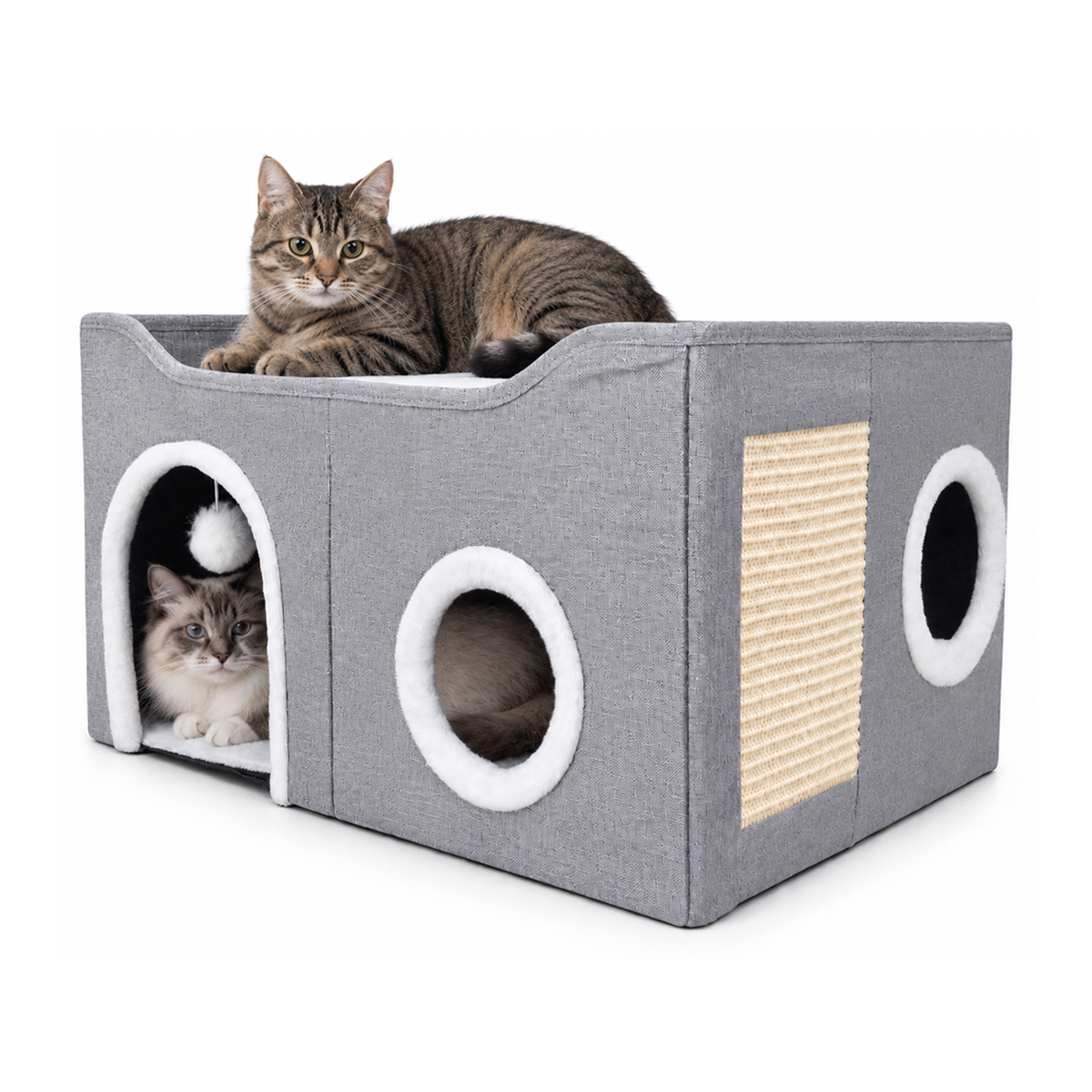 Casa Arranhador Esconderijo De Gato 60cm