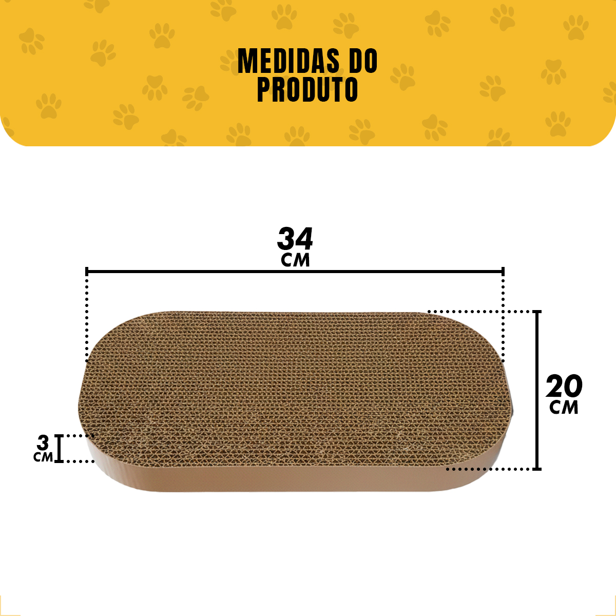 Placa de Papelão para Arranhador de gato com Catnip — foto 2