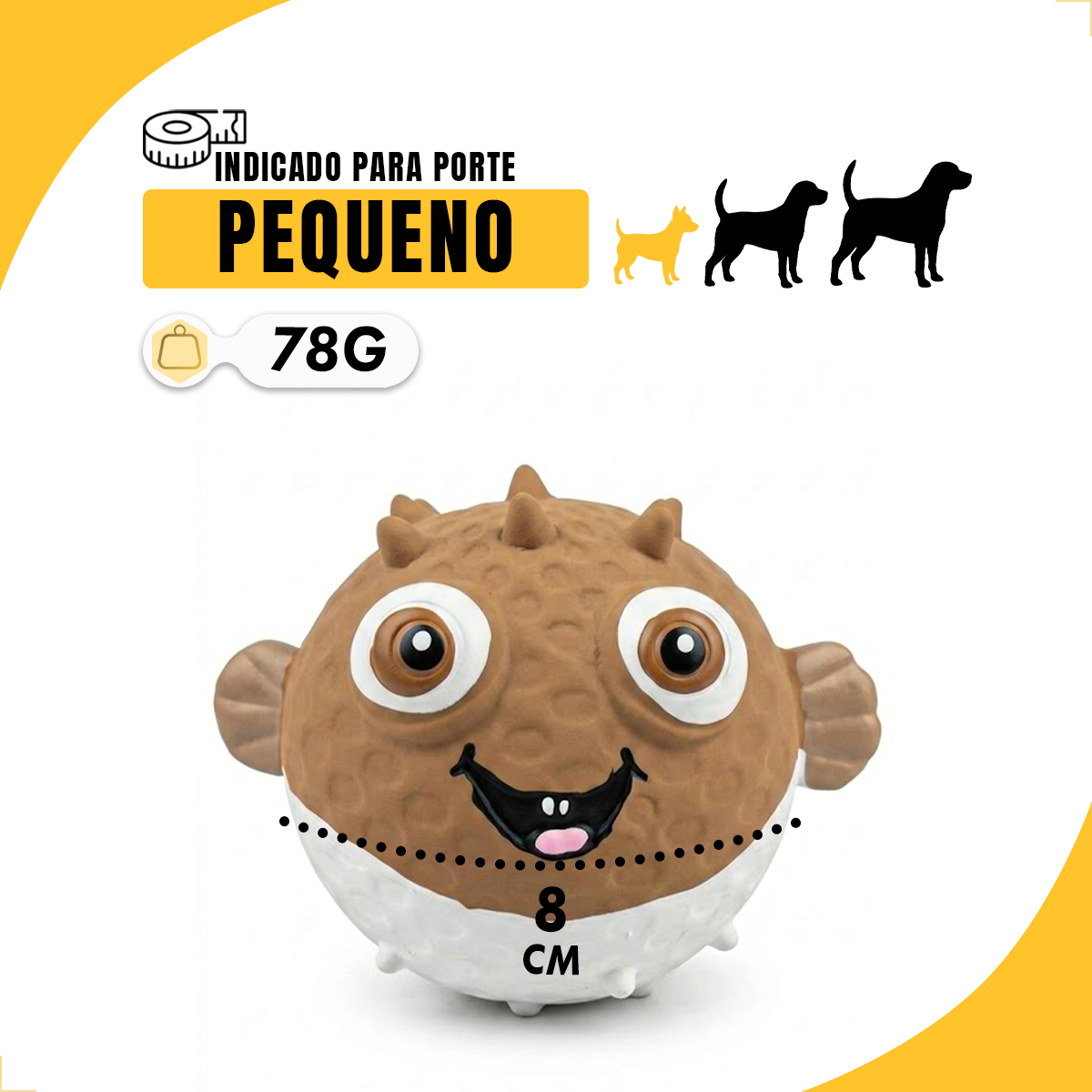 Brinquedo Látex Bola Animais Pet Cães AFP - BAIACU — foto 2