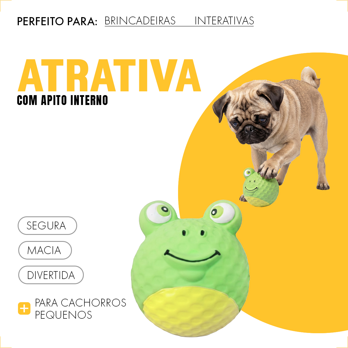 Brinquedo Látex Bola Animais Pet Cães AFP - SAPO — foto 3
