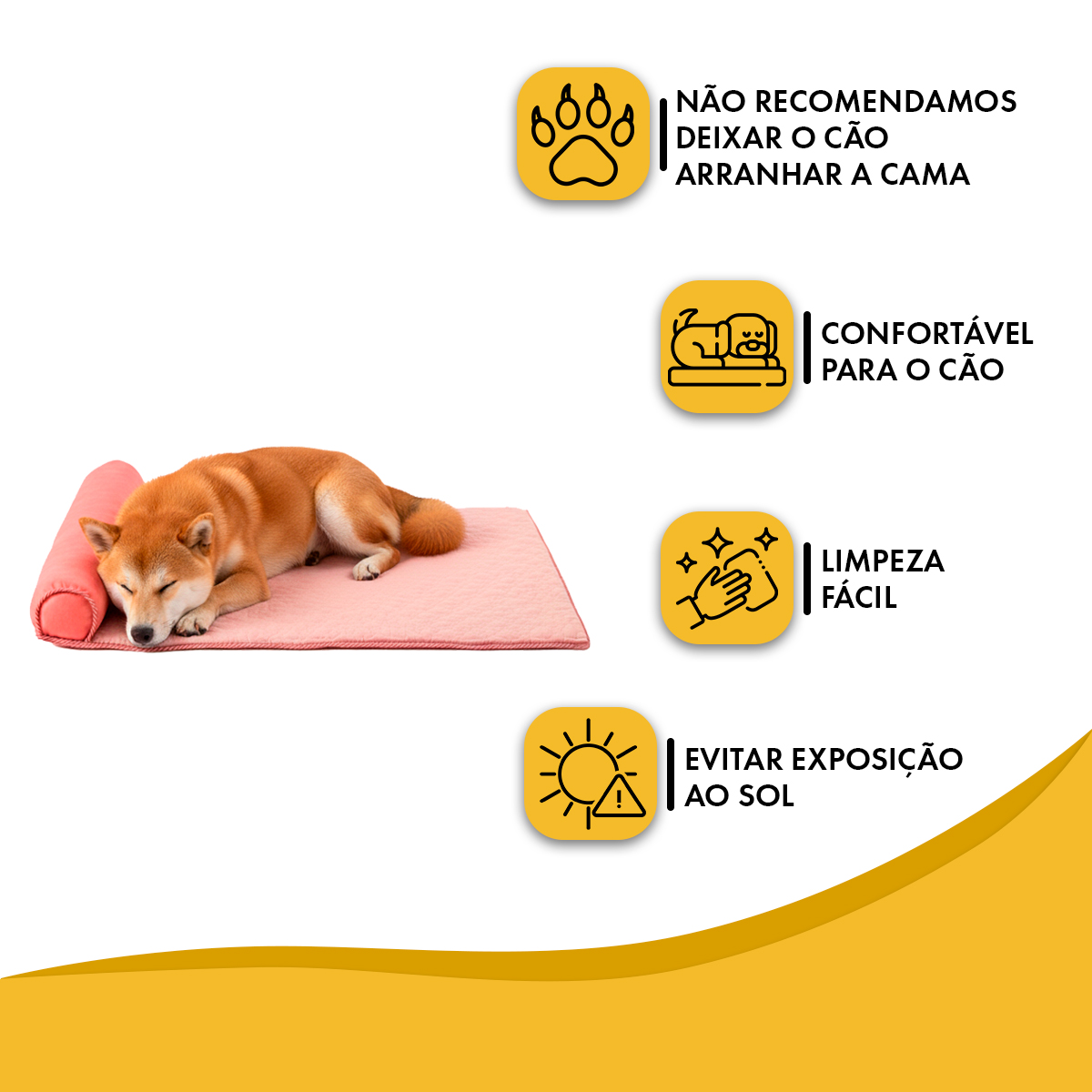 Cama Tapete Colchonete Refrescante Cães Gatos P 60x40 - Rosa — foto 2