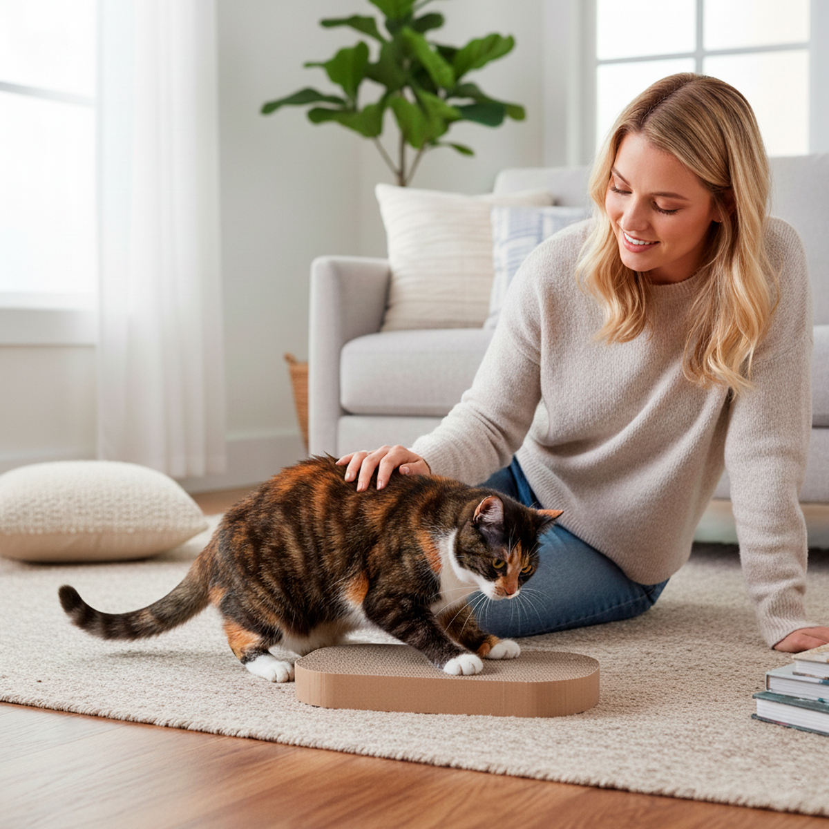 Placa de Papelão para Arranhador de gato com Catnip — foto 6