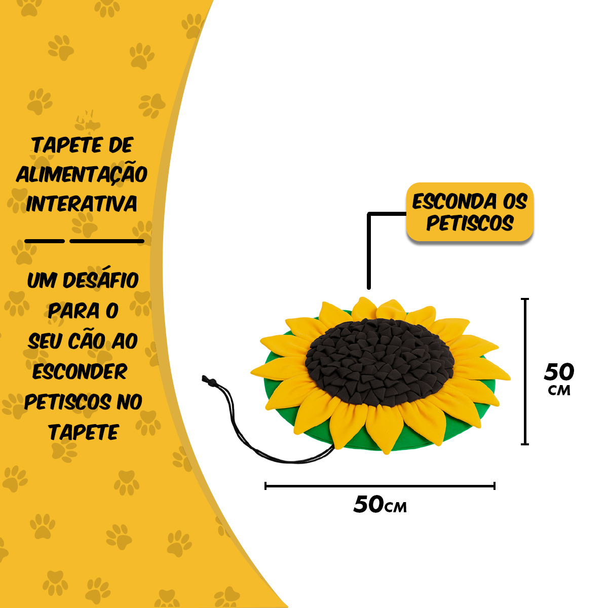 Tapete Interativo Pet Enriquecimento Ambiental GIRASSOL — foto 3