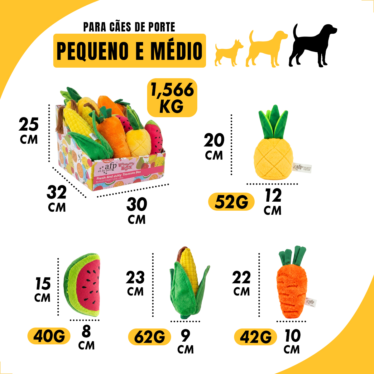 Expositor de Pélucias Frutas 24 Peças — foto 2