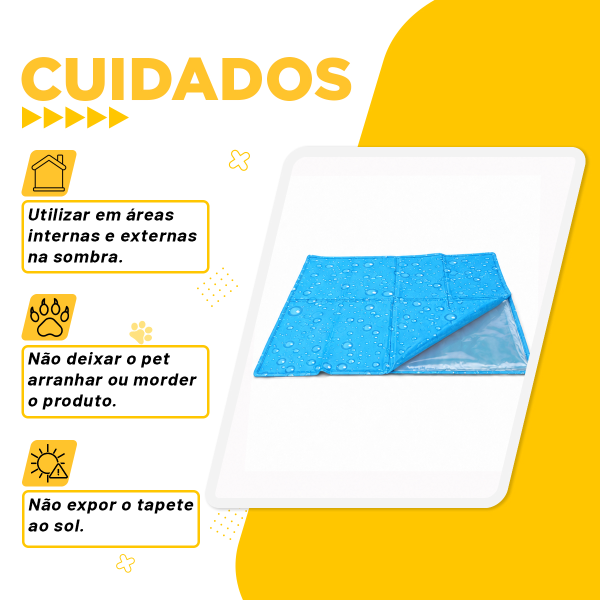 Tapete Gelado de Resfriamento G - 90X50CM - AZUL — foto 6