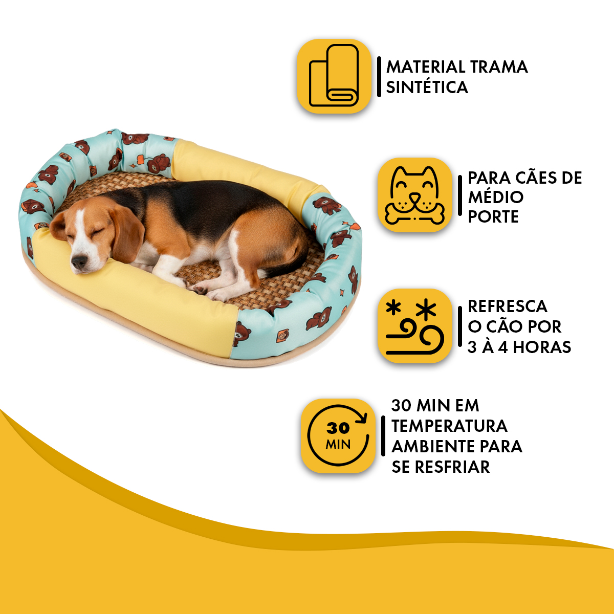 Tapete Oval Refrescante Cães e Gatos G 60 cm até 6kg — foto 7