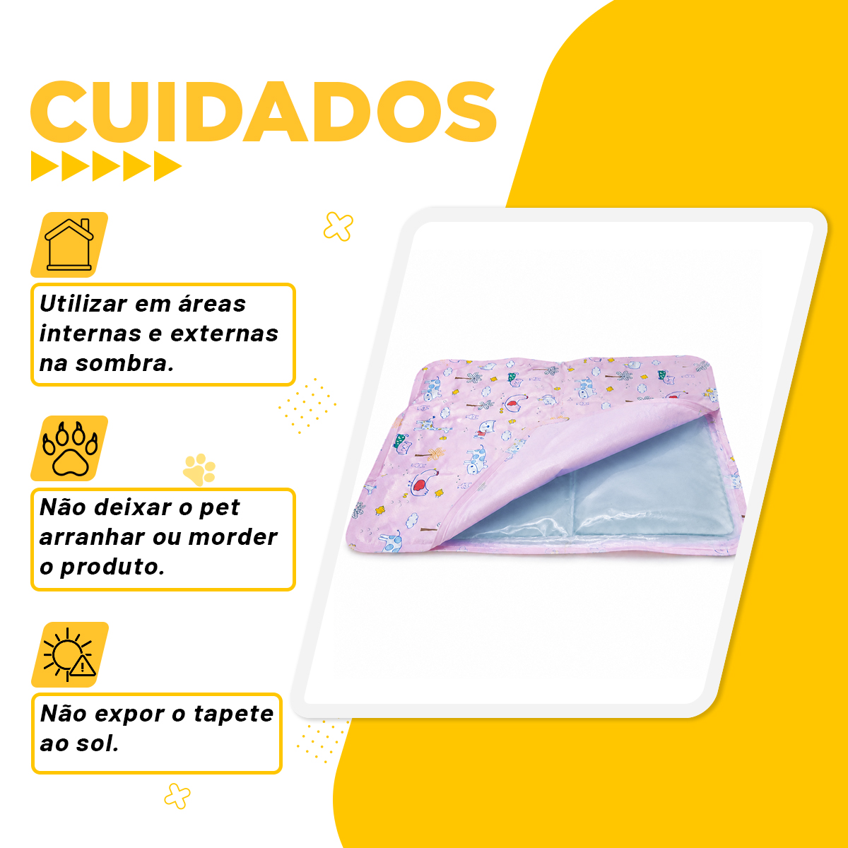 Tapete Gelado Resfriamento M - 50X60cm - Rosa — foto 6