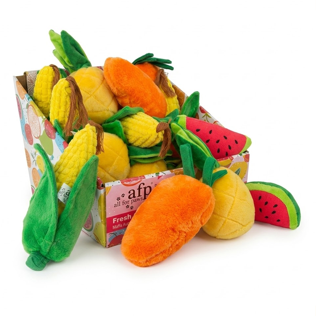Expositor de Pélucias Frutas 24 Peças