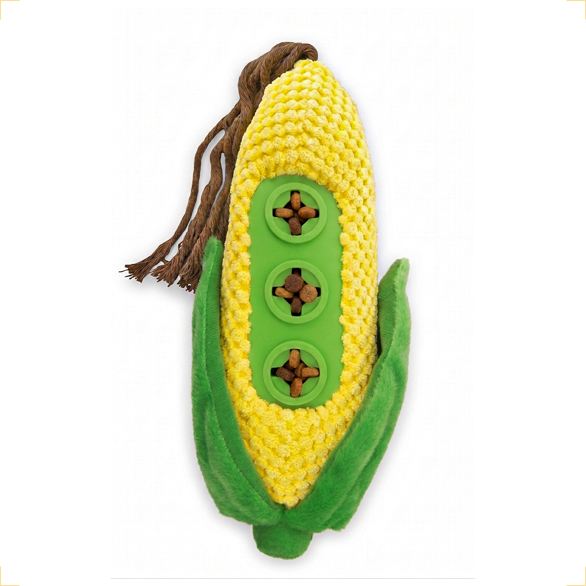 Brinquedo Pelúcia Pet Porta Petiscos Vegetais AFP - MILHO