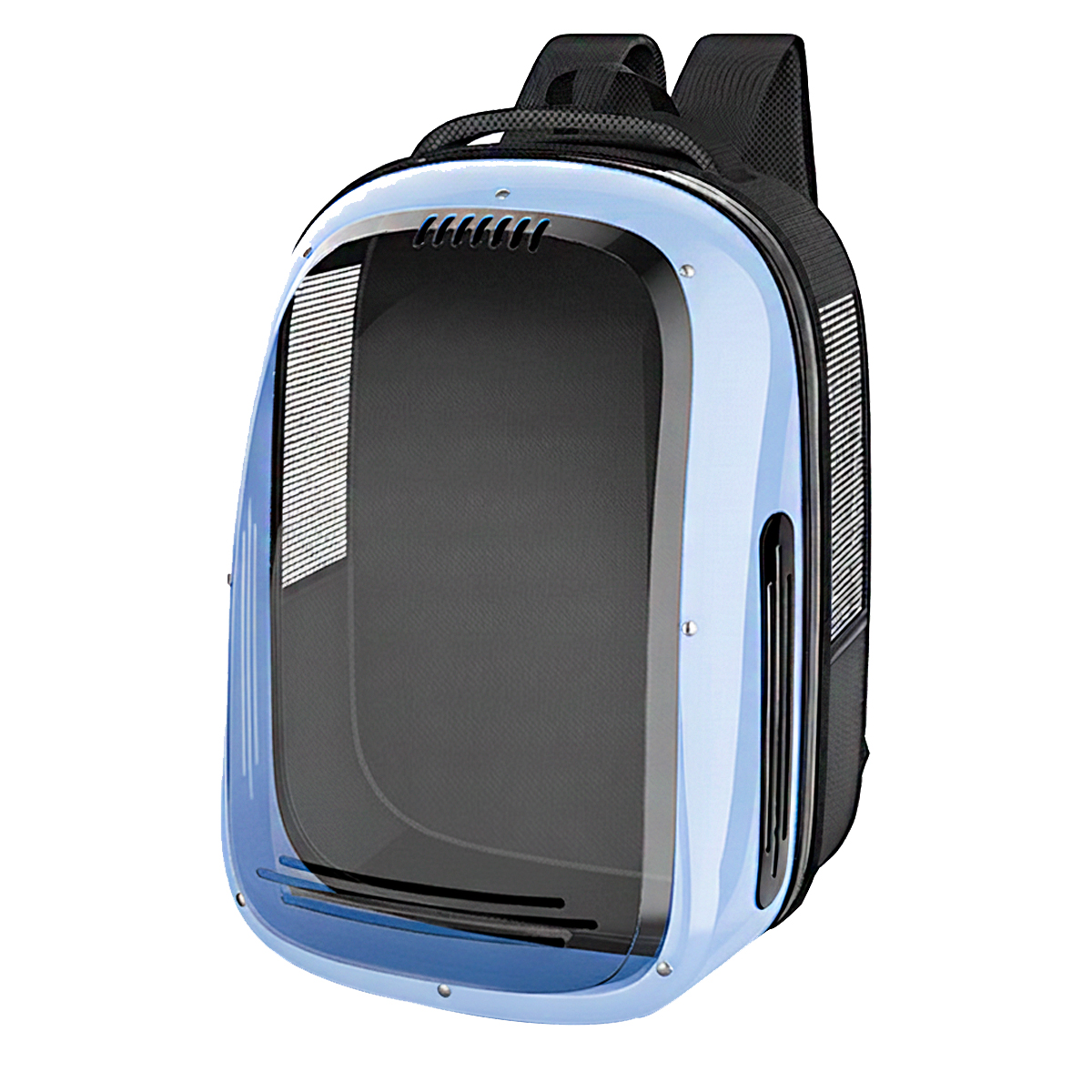 Mochila Pet Panorâmica Visor  Pet até 5 kg - Azul