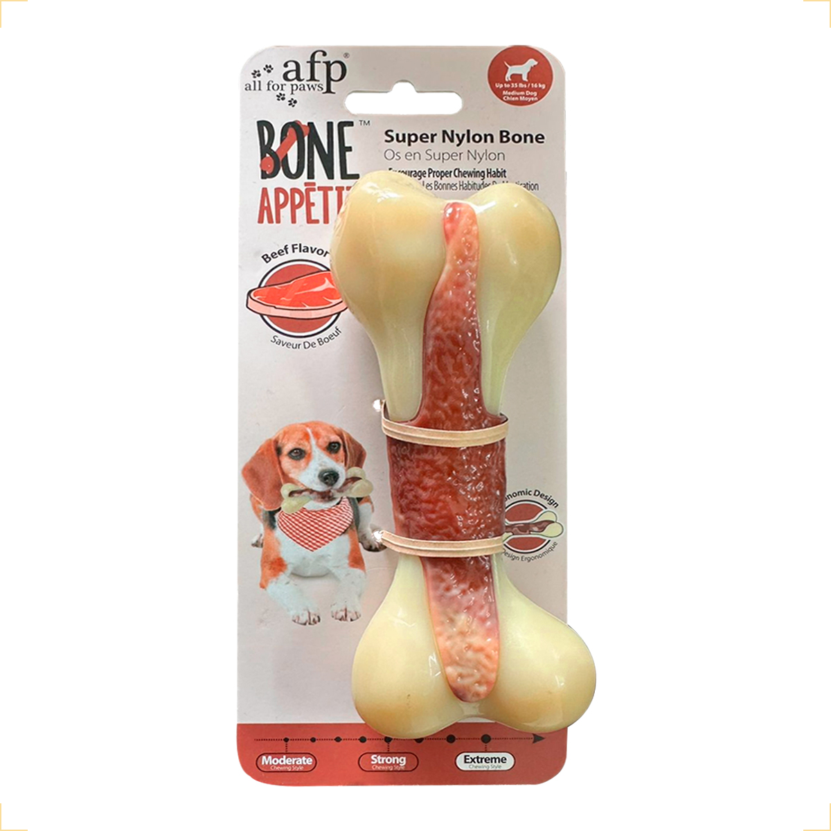 Osso Pet Cães Médios e Grandes  até 16 kg Sabor e Cheiro Bacon