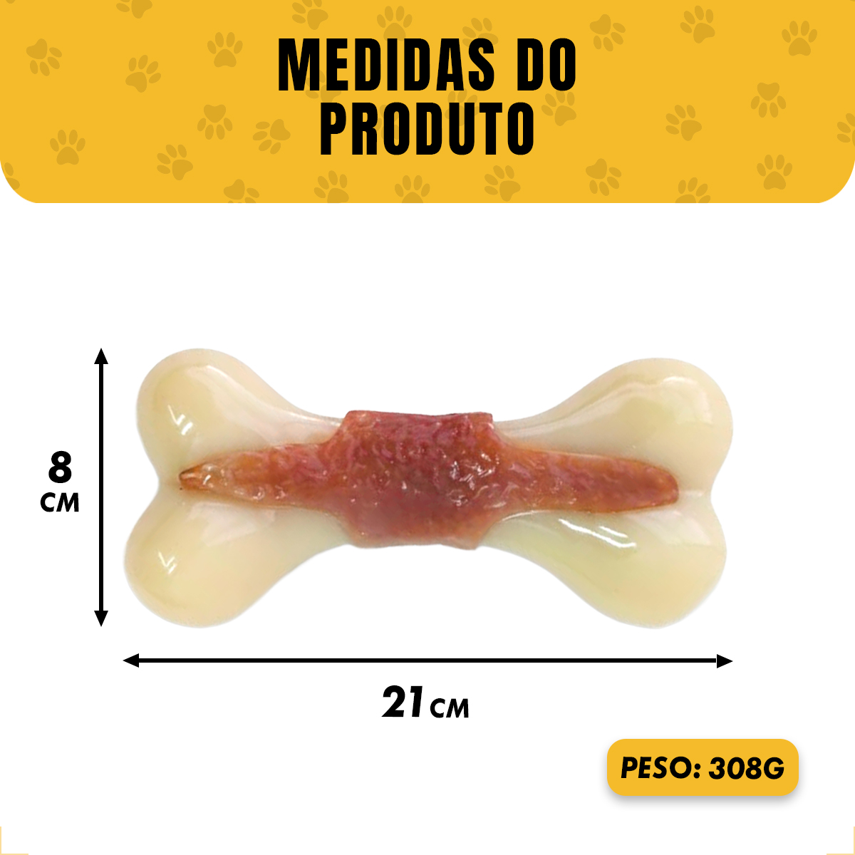 Osso Pet Cães Médios e Grandes até 23 kg Sabor e Cheiro Bacon — foto 5