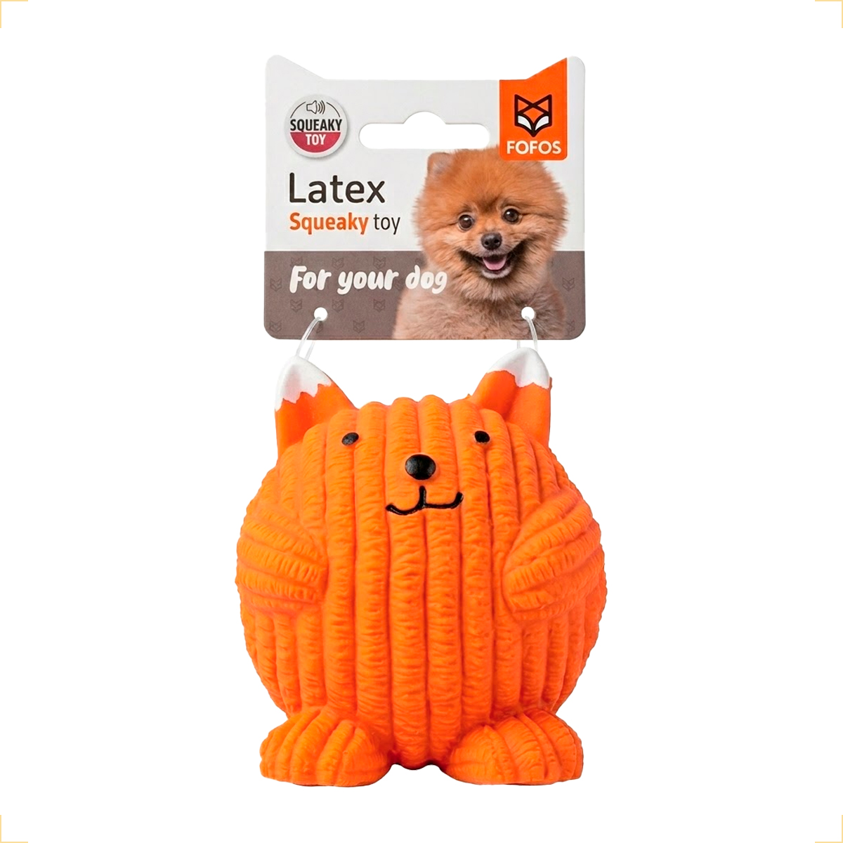 Brinquedo Látex Bola Animais Pet Cães FOFOS - Raposa