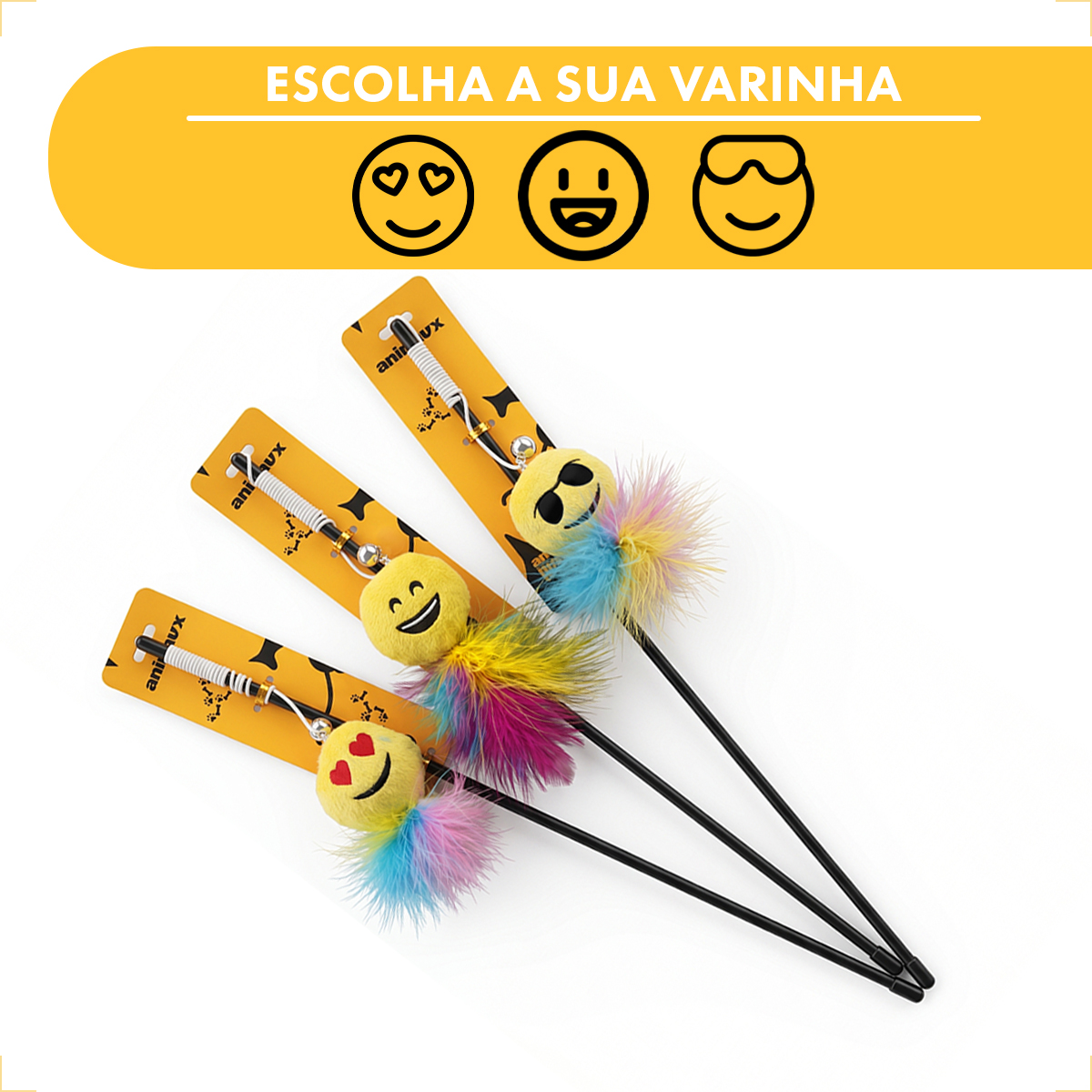 Brinquedo para Gatos Varinha Emoji Animaux — foto 7
