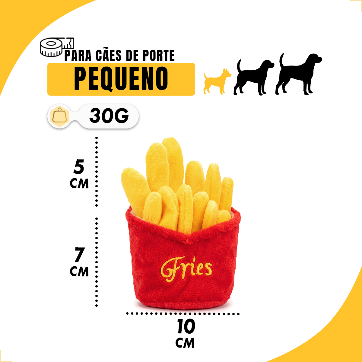 Brinquedo Pelúcia Fast Food Batata Frita — foto 2