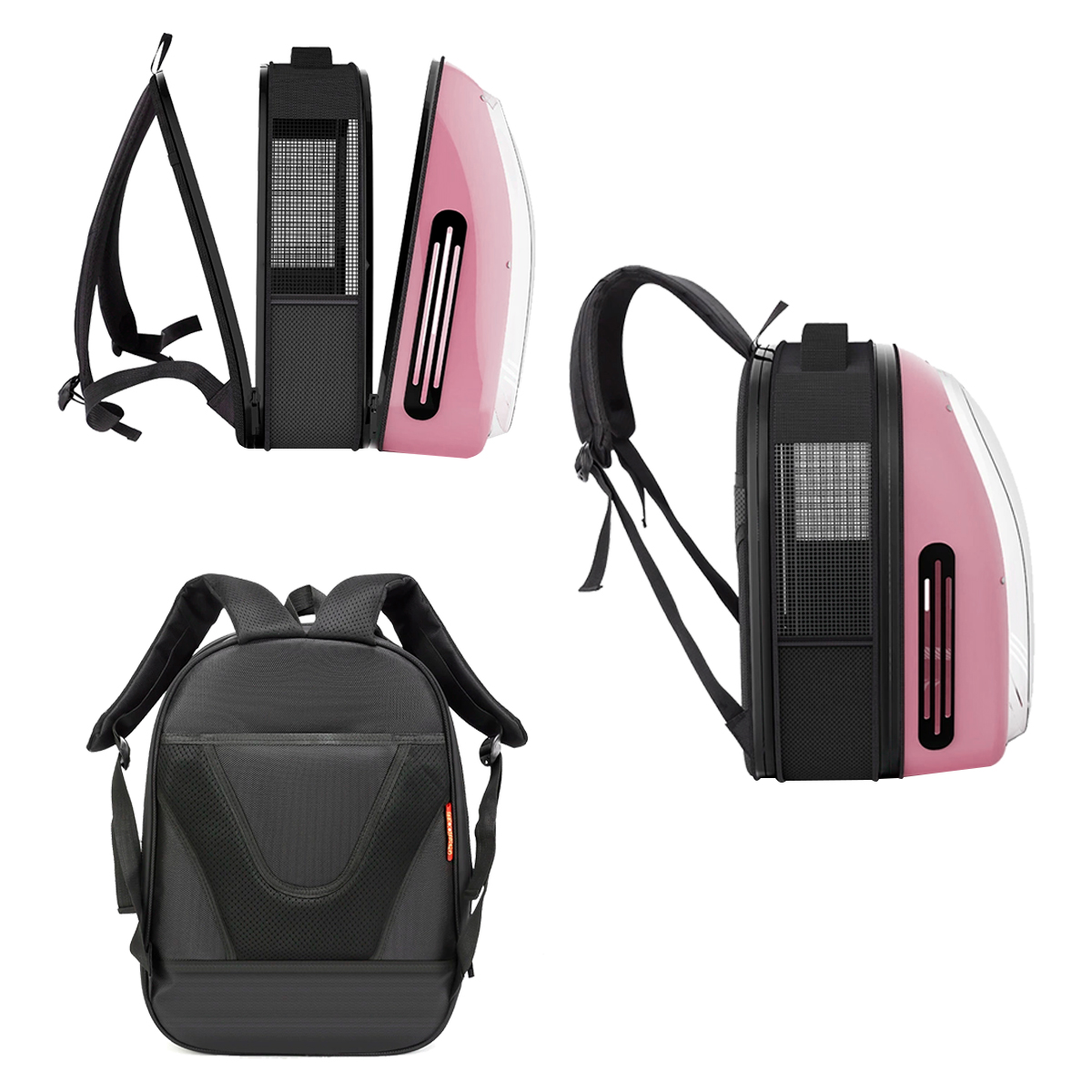 Mochila Pet Panorâmica Visor  Pet até 5 kg - Rosa — foto 7