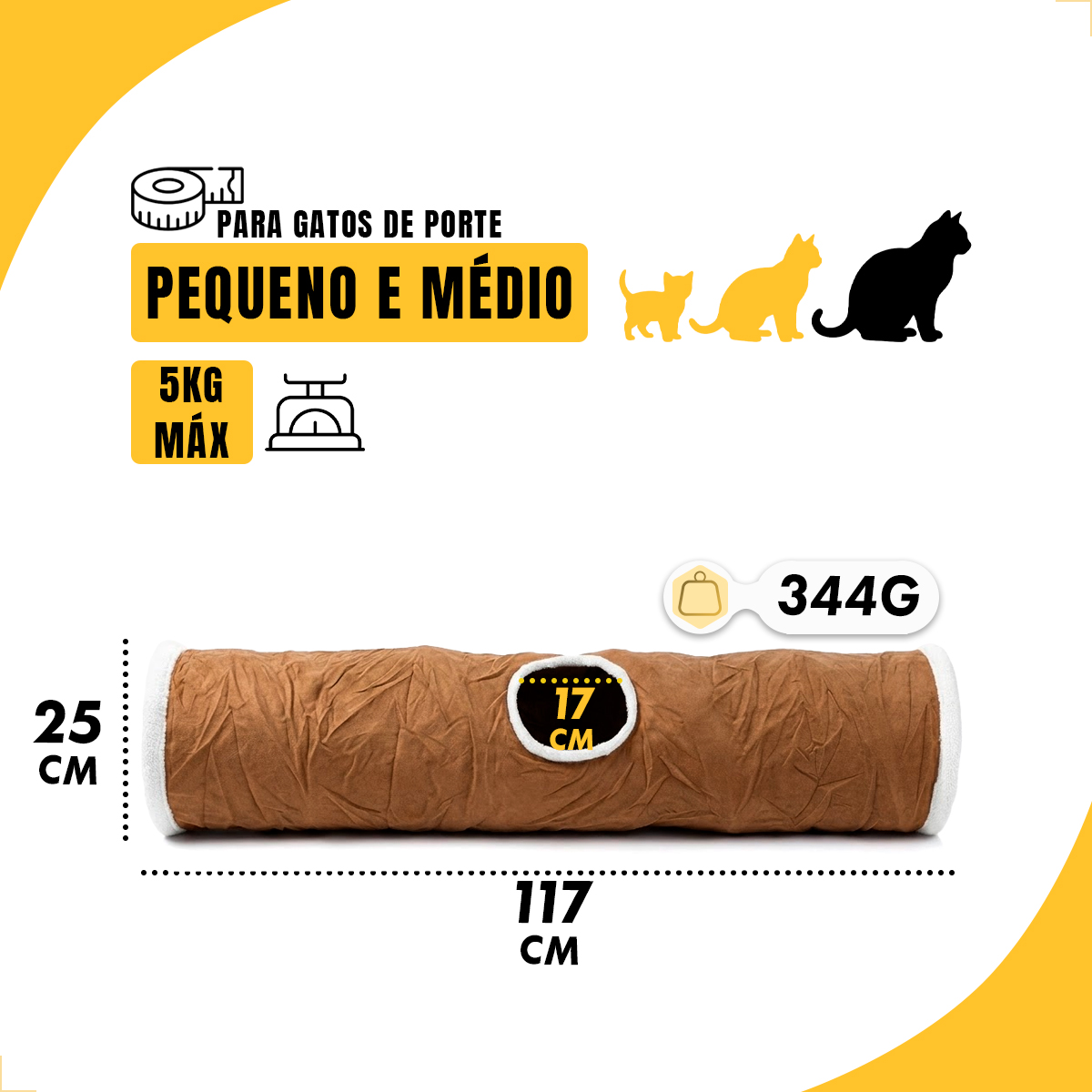 Túnel para Gatos 120 cm AFP — foto 3
