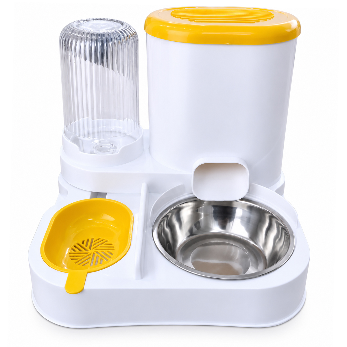 Comedouro e Bebedouro Duplo Automático 800 ML - Amarelo — foto 8