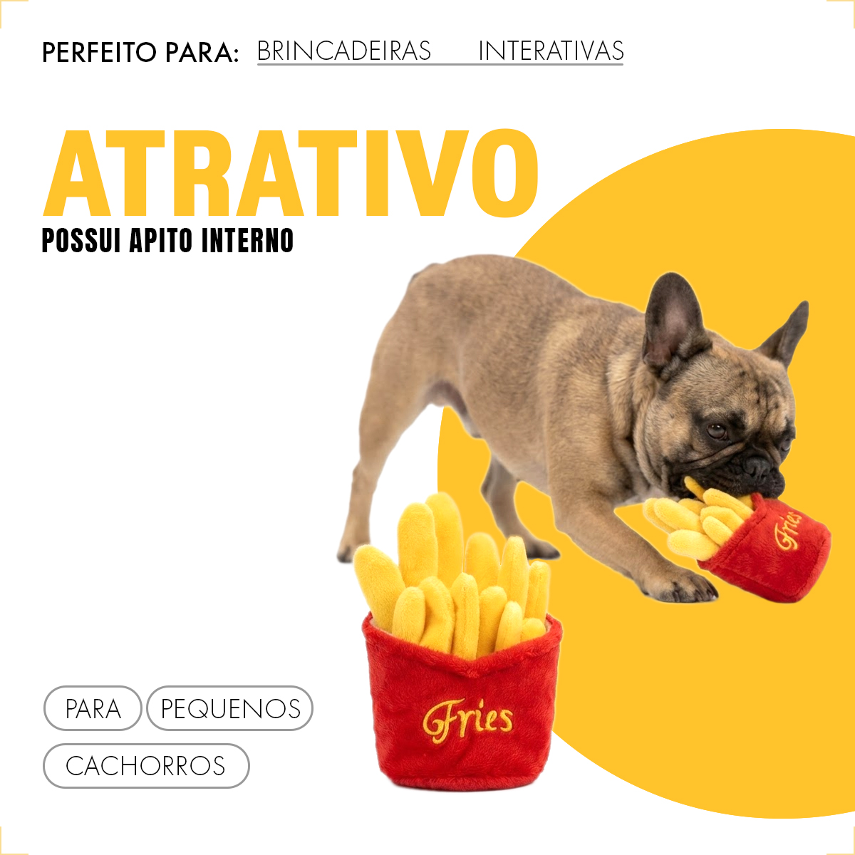 Brinquedo Pelúcia Fast Food Batata Frita — foto 6